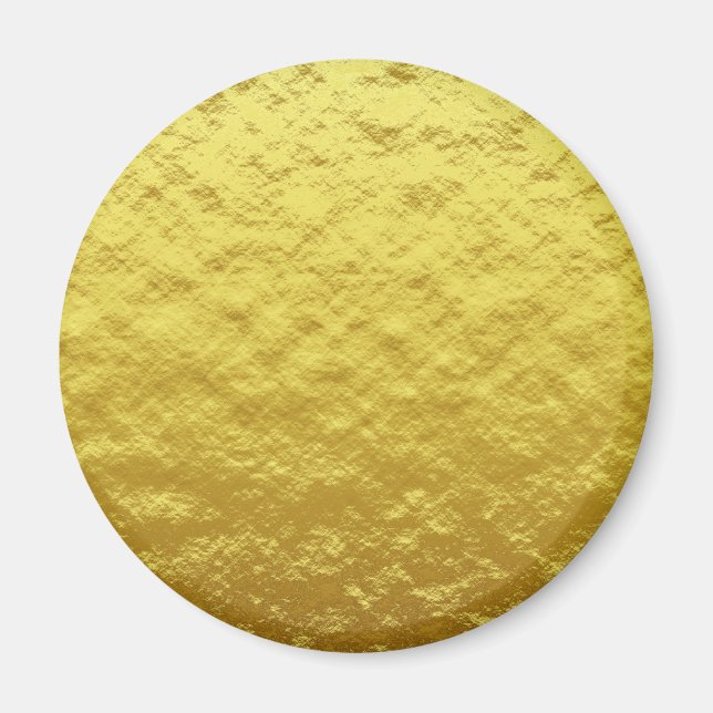 Guld Struktur Mönster (Luxurious Golden Glow) Magnet (Framsidan)