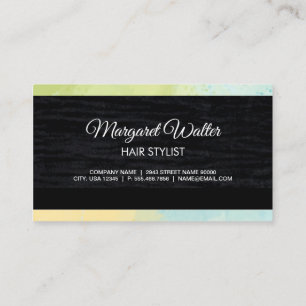 Guld Struktur Samvet Black med Monogram Business Visitkort