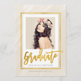 Guld Student | Beige Watercolor-meddelande Meddelande