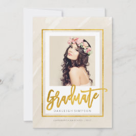 Guld Student | Beige Watercolor-meddelande Meddelande