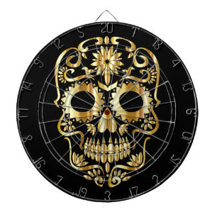 Guld Sugar Skull Piltavla