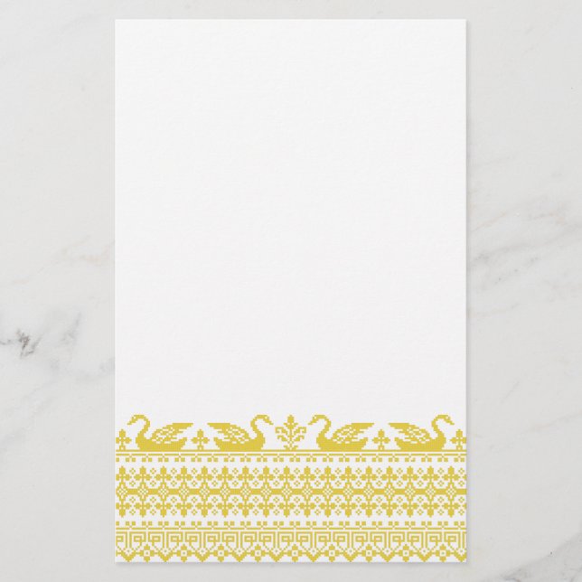 Guld Svanar Brevpapper (Framsida)