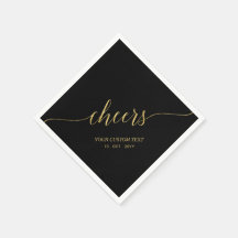 Guld & Svart Elegant Stilfull Bokstavsstil Skål