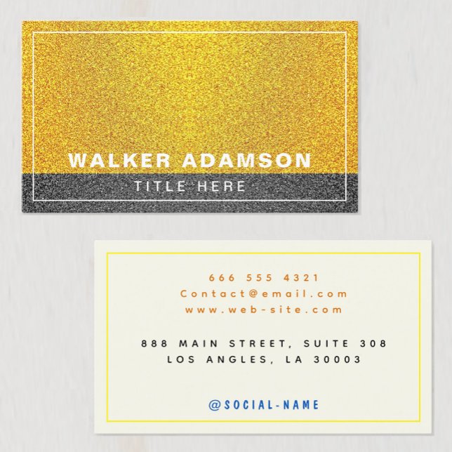 (Guld, Svart, Elfenben) Elegant & Modern Ram (Elegant color palette
Creative professionals branding
Luxe business card
Unique design border)