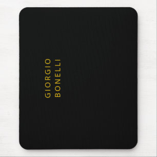 Guld & Svart Färg Minimalistisk Personlig Modern N Musmatta