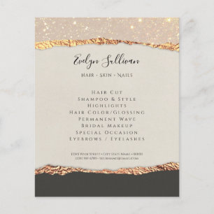 Guld Svart Glimmer Papper Flyer