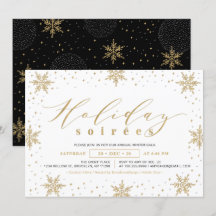 Guld & Svart Julfirande Corporate Soireé