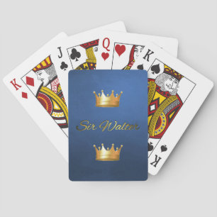 Guld- & svartMonogram på grundläggande leka kort Casinokort