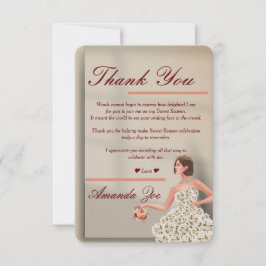 Guld Sweet sixteen Tackkort Spara Datumet