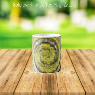Guld Swirl IV Kaffemugg