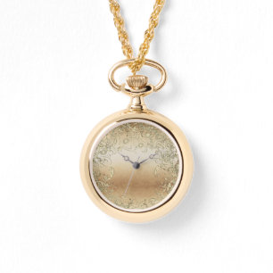 Guld Swirl Wrap runt Silver och Guld Watch Armbandsur