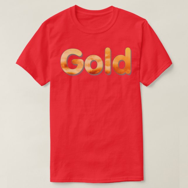 Guld T Shirt (Design framsida)