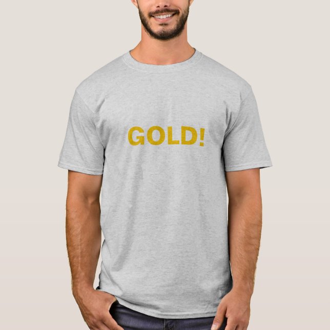 GULD! T-tröja Tee Shirt (Framsida)