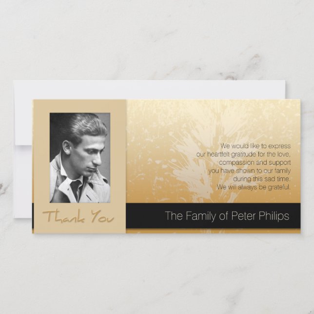 Guld- tack 2 för sympati för Asphodelramfoto (Framsida)