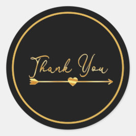 Guld Tack med cirkelmärke Runt Klistermärke