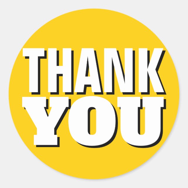 Guld Tack Runt Klistermärke (Framsida)