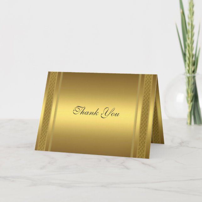 Guld Tacksamhetskort Guld Tack Kort (Framsida)