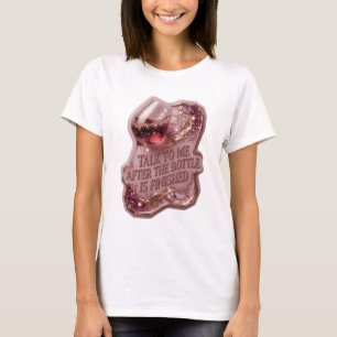 Guld TALA MED MIG EFTER ATT FLASKAN ÄR FÖRBJUDEN T Shirt