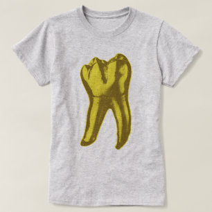 Guld- tand tee shirt