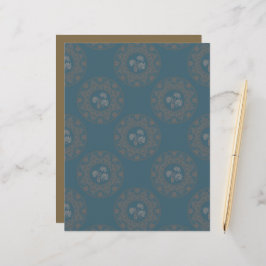 Guld Tapestry Rococo Polka Dot Mandala