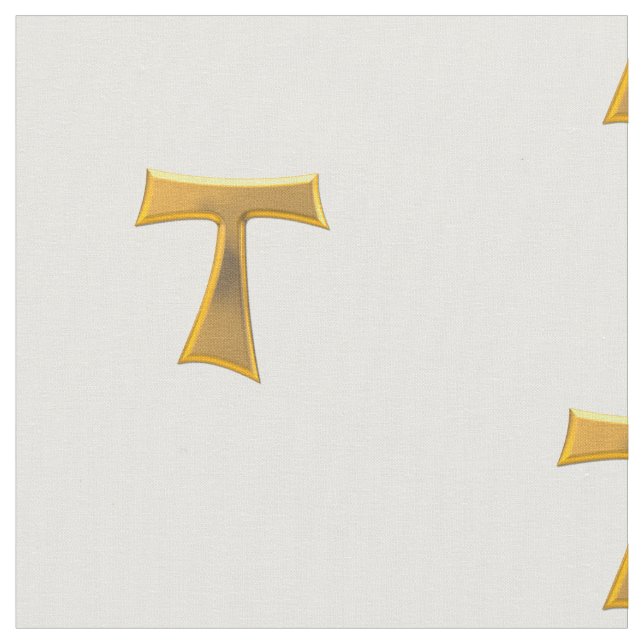 Guld- Tau-symboltyg Tyg (Närbild)