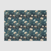 Guld & Teal Etheral Jellyfish