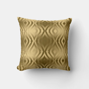 Guld Teardrops Geometric Mönster Kudde
