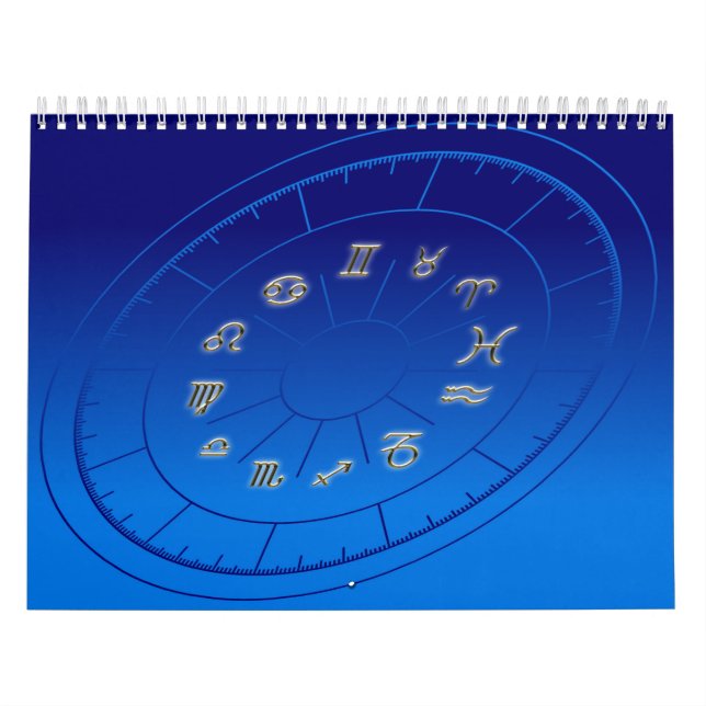 Guld- tecken för Zodiac Kalender (Omslag)