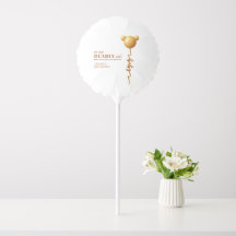 Guld Teddy Ballong Nästan väntar Baby Shower