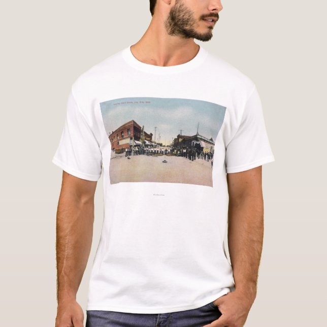Guld- tegelsten som lägger SceneSnohomish, WA T Shirt (Framsida)