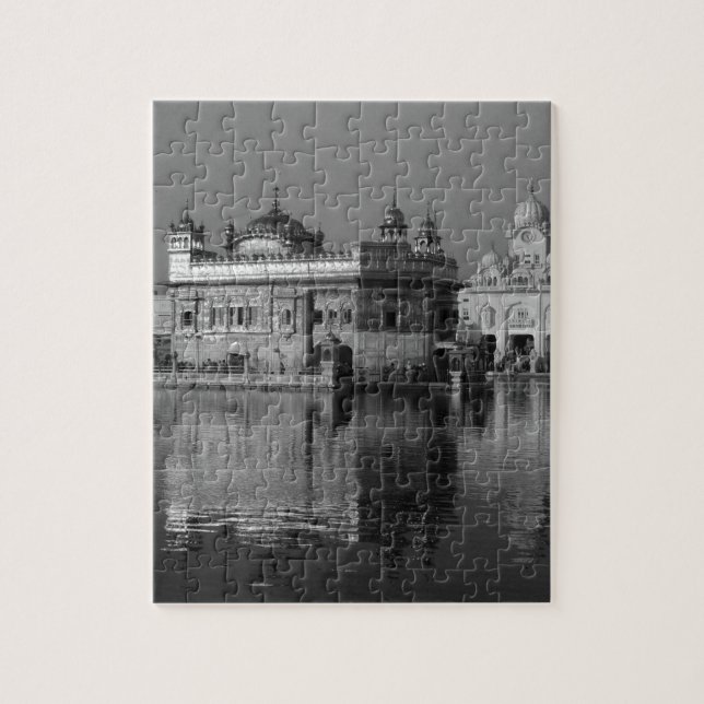 Guld- tempel för B&W i Indien Pussel (Vertikal)