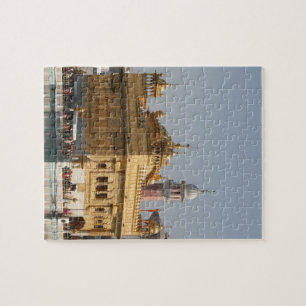 Guld- tempel Harmandir Sahib Amritsar norr Indien Pussel