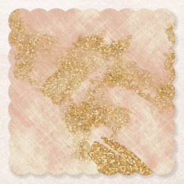 *~* guld- texturerat rodna rosa guld- glitter underlägg papper