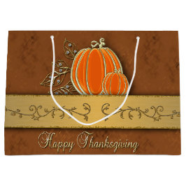 Guld Thanksgiving Pumpkin Löv