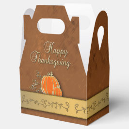 Guld Thanksgiving Pumpkin Löv Presentaskar