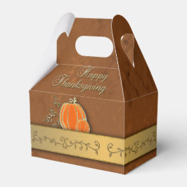 Guld Thanksgiving Pumpkin Löv Presentaskar
