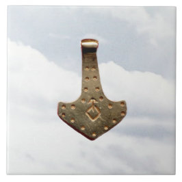 Guld Thor Hammer klumpar stora plattor Kakelplatta