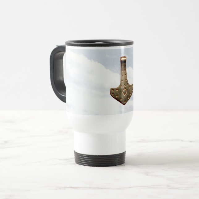 Guld Thor Hammer resependlare mugg (Framsida vänster)