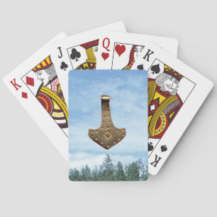 Guld Thor Hammer träd Poker-kort Casinokort