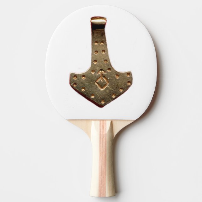 Guld Thor Hammer white ping pong paddle Pingisracket (Framsidan)