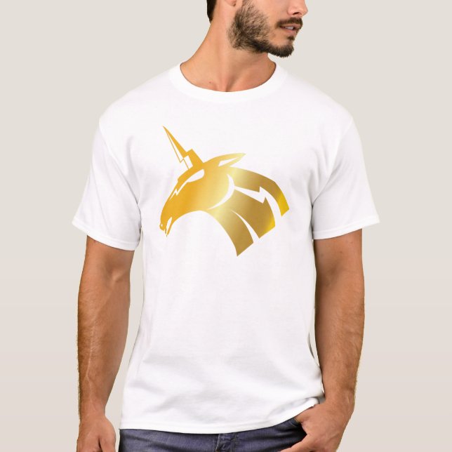Guld- Thundercorn Tee Shirt (Framsida)