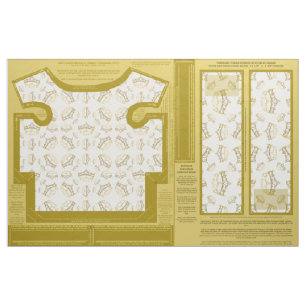 guld tiara Yorkie sydd mönster t-shirt bellyband Tyg