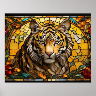 *~* Guld TIGER 5:4 AP68 Fantasyskt glasaktigt Poster