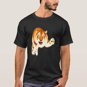 Guld Tiger Panthera Tigris Sällsynt Stor Katt T Shirt