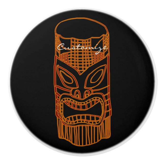 Guld Tiki Sculpture Thunder_Cove Knopp (Framsidan)