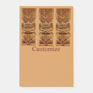 Guld Tiki Sculpture Thunder_Cove Post-it Block