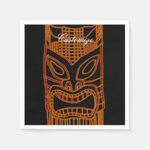 Guld- Tiki skulptur Thunder_Cove Pappersservett