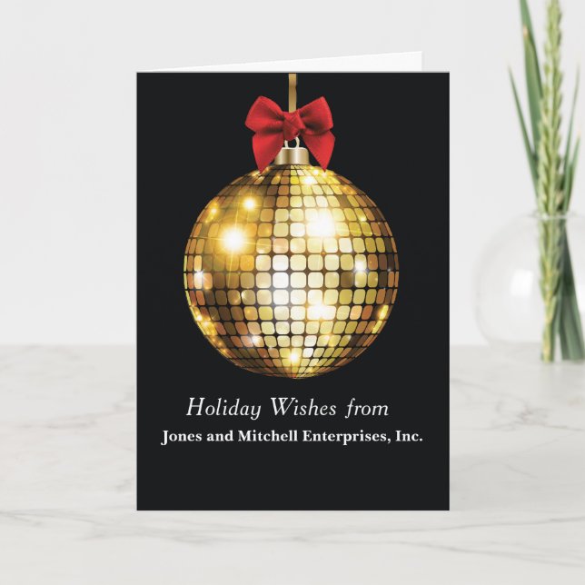 Guld Tittar ornament på svarta röda bladen Kort (Framsida)