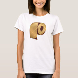 Guld Toalett Papprare T Shirt