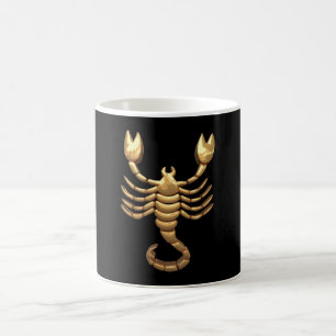 Guld Tone Scorpio Scorpion Symbol Zodiac Kaffemugg